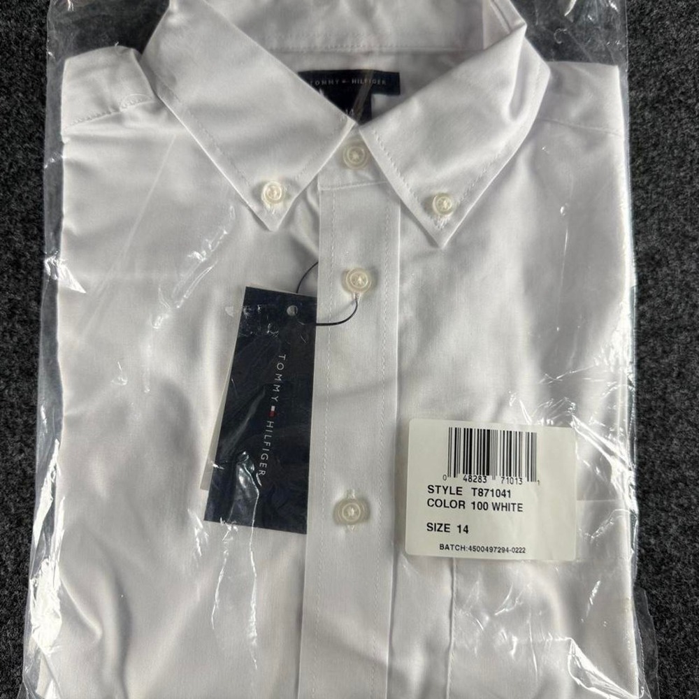 Tommy Hilfiger white button up shirt size 14 Boys - Picture 1 of 5